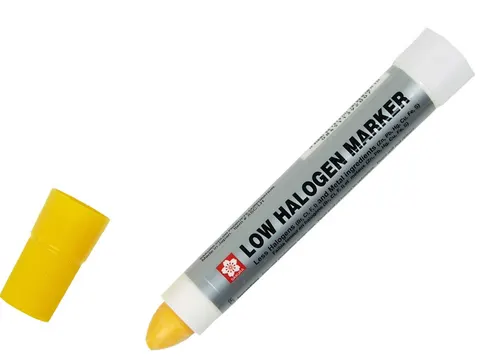 Sakura Solid Marker Low Halogen – stała farba w sztyfcie, kolor żółty (Yellow), linia 12 mm