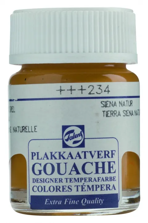 Talens Gouache Extra Fine Quality – farba gwasz 16ml, kolor 234 Raw Sienna