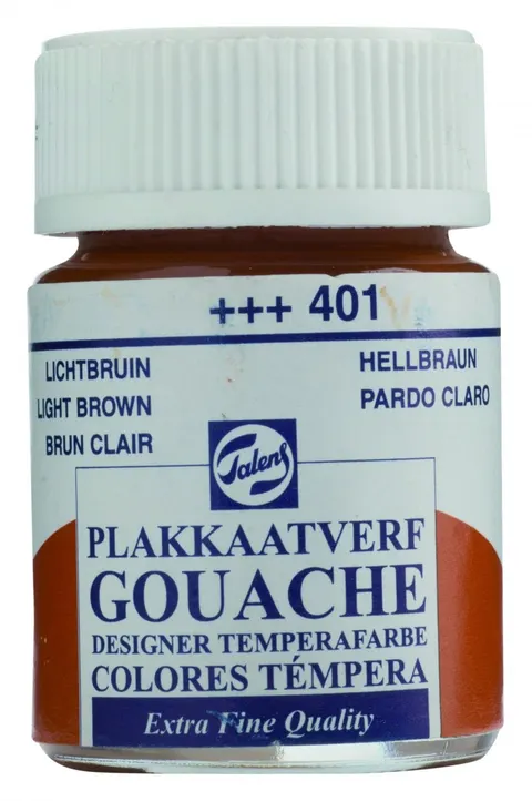 Farba gwasz Talens Gouache Extra Fine Quality 401 Light Brown 16 ml