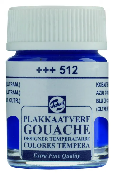 Farba gwasz Talens Gouache Extra Fine 16ml – Cobalt Blue Ultramarine 512