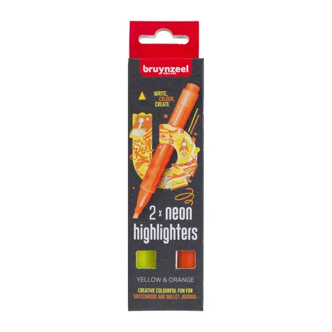 Marker Bruynzeel Highlighter Yellow/Orange – zakreślacz dwustronny