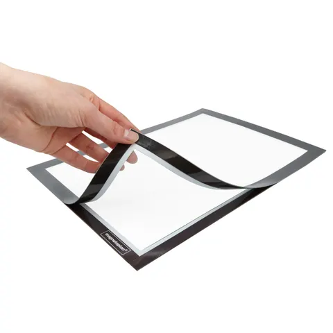 Ramki samoprzylepne magnetyczne A4 Magnetoplan czarne 2 sztuki