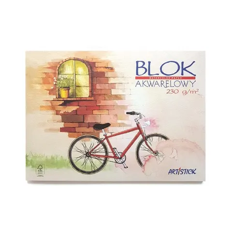 Blok do akwareli Artistick A5 230 g 12 arkuszy – symbol ART-BA-A5-2202