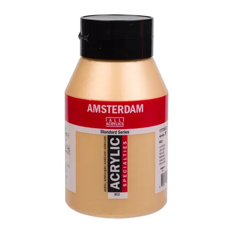 Farba akrylowa Talens Amsterdam Standard 802 Light Gold 1000 ml