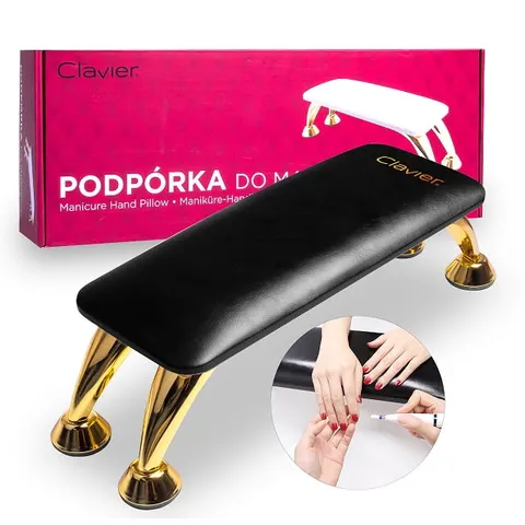 Clavier Podpórka do Manicure, Podstawka pod Dłonie Czarna