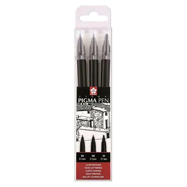 Sakura Pigma Pen Black Set 32x05, 1x10