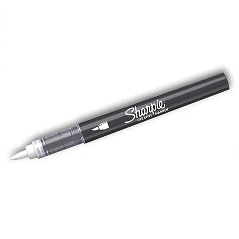 Marker akrylowy Sharpie Acrylic White (biały) z końcówką pędzelkową brush