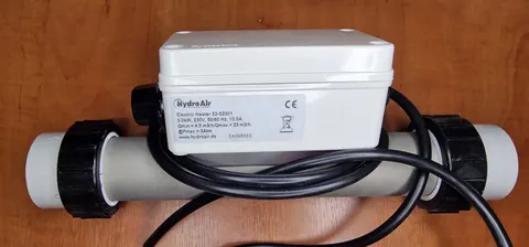 Hydroair Grzałka 3kW z termikiem i regulacją temperatury + nakrętki montażowe