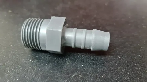 Złączka 1/2" z przyłączem zaciskowym szara