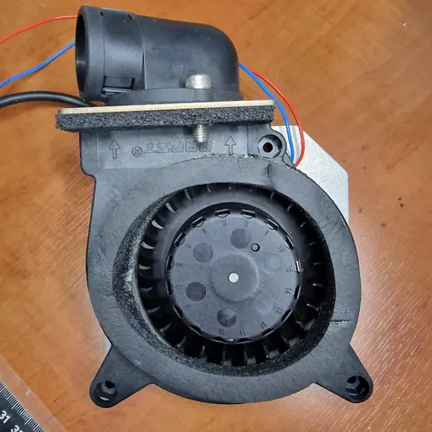 Wentylator do kabiny PoolSpa Therma 12VDC 460mA 5,5W z termostatem - przyłącze kątowe