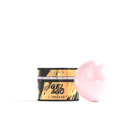 Makear GG21 Żel Budujący Glitter Ice Pink 15 ml