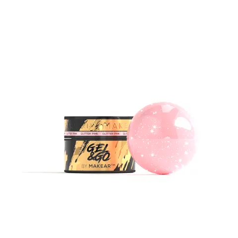 Makear GG22 Żel Budujący Glitter Pink 15 ml