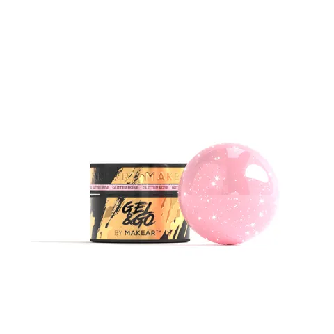 Makear GG23 Żel Budujący Glitter Rose 15 ml