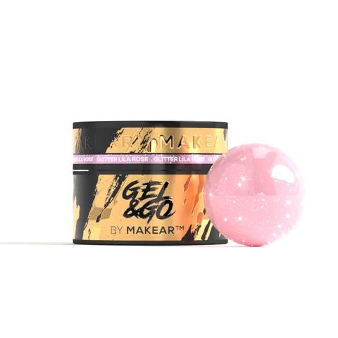 Makear GG24 Żel Budujący Glitter Lila Rose 50 ml