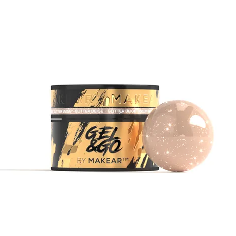Makear GG25 Żel Budujący Glitter Beige 50 ml