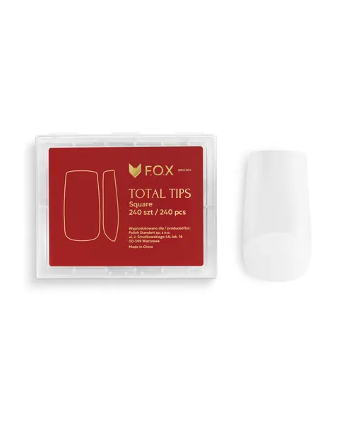 Soft Gel Tips F.O.X Total Tips Square 240 szt