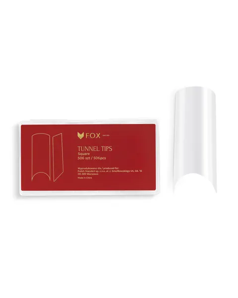 Soft Gel Tips F.O.X Tunnel Tips Square 506 szt