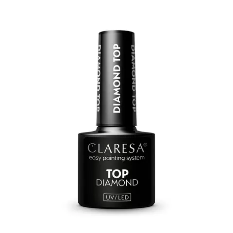 Top Hybrydowy Do Paznokci CLARESA Diamond No Wipe do hybryd led uv 5ml