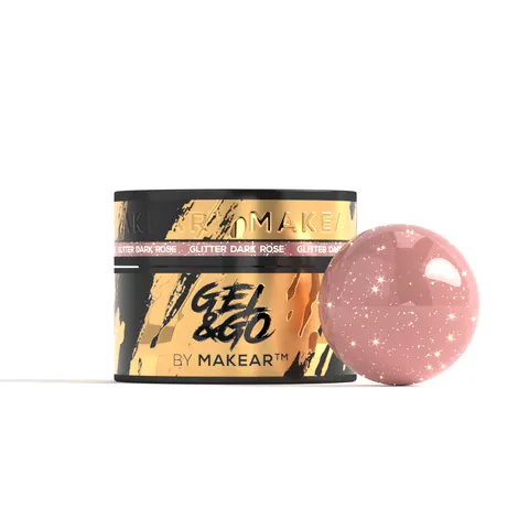 Makear GG27 Żel Budujący Glitter Dark Rose 50 ml