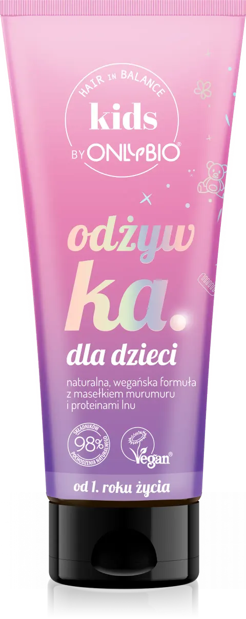 ONLYBIO Odżywka do włosów dla dzieci o zapachu bananowym 200ml