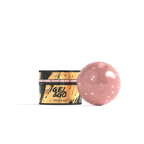 Makear GG27 Żel Budujący Glitter Dark Rose 15 ml
