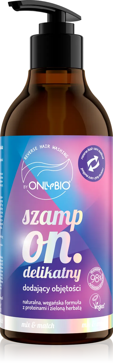 Onlybio Szampon delikatny dodający objętości 400ml