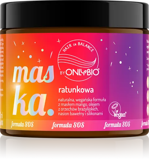 ONLYBIO Maska ratunkowa do każdej porowatości włosów 200ml