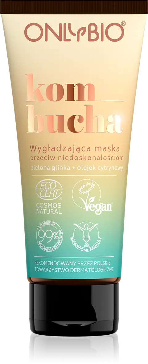 Onlybio Wygładzająca maska do twarzy przeciw niedoskonałościom Kombucha