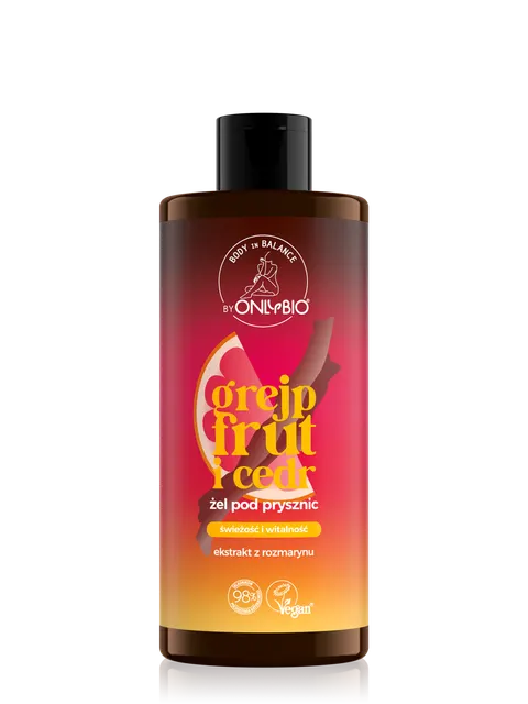 Body In Balance By ONLYBIO Żel pod prysznic Cedr i grejfrut 300 ml