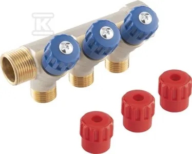 FERRO rozdzielacz sanitarny 3/4""x1/2", 4-drogowy