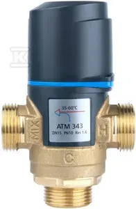 AFRISO ATM 343 DN15, G3/4\" - Termostatyczny zawór mieszający, zakres temperatury 35÷60°C, Kvs 1,6"