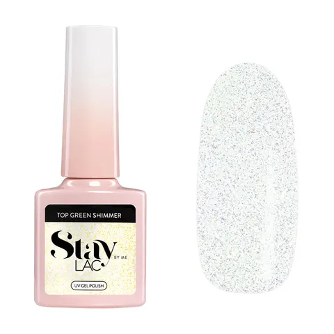 StayLac Green Shimmer Top Hybrydowy 5 ml