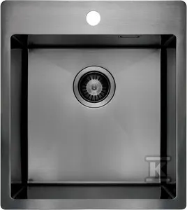 Deante Olfato Precious zlewozmywak stalowy 1-komorowy 45,0x50,5x20,0 cm titanium