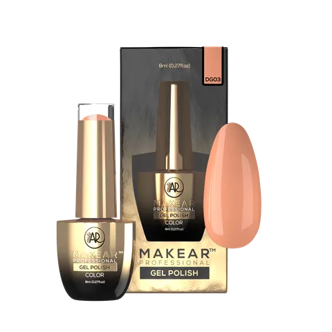 Makear DG03 French Orange Lakier Hybrydowy 8 ml Glow In Dark 03