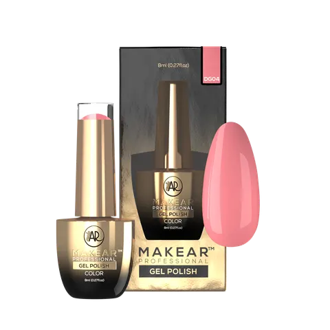 Makear DG04 Beach Peach Lakier Hybrydowy 8 ml Glow In Dark 04