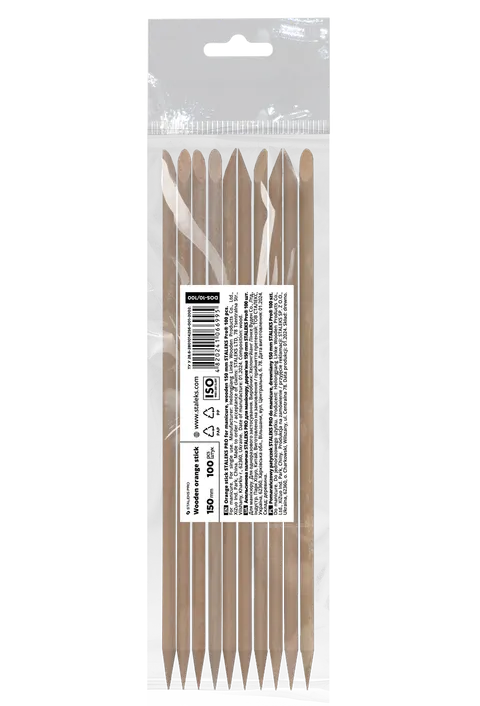 Staleks Pomarańczowy Patyczek Expert Drewniany 150 mm 10szt