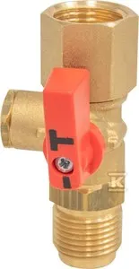 Kurek manometryczny AMC 2-drogowy, G1/2'' x nakrętka G1/2'', PN25