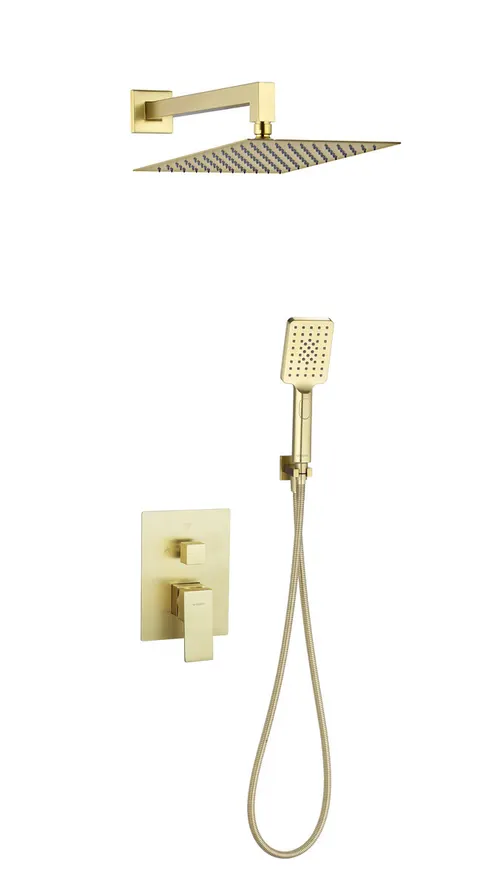 Zestaw natryskowy podtynkowy ARS BRUSHED GOLD