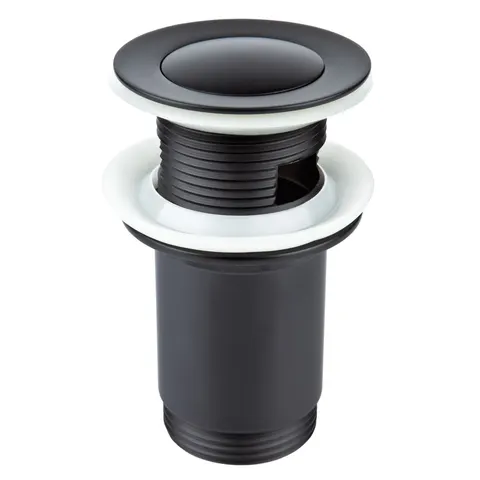 Korek spustowy STAR BLACK do umywalek z przel.STAR G5/4"