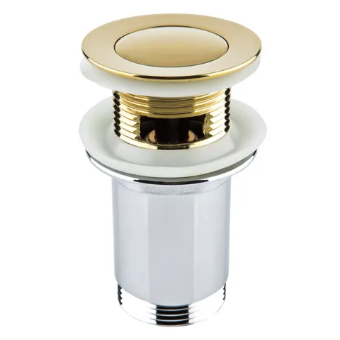 Korek spustowy STAR GOLD do umywalek z przel.STAR G5/4"