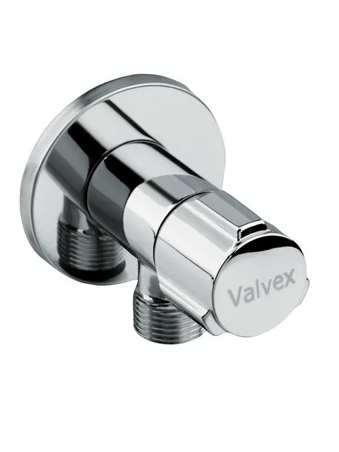 Zawór kątowy z głowicą ceramiczną Star chrom 1/2"-1/2"