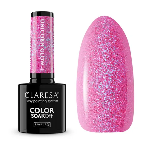 Claresa Unicorn Glow 4 Lakier Hybrydowy 5g
