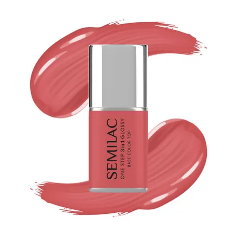 Semilac S690 Coral Pink One Step 3w1 Lakier Hybrydowy 7ml