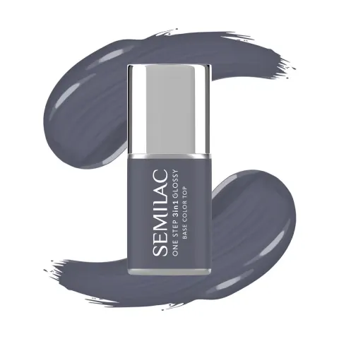 Semilac S185 Stone Grey One Step 3w1 Lakier Hybrydowy 7ml