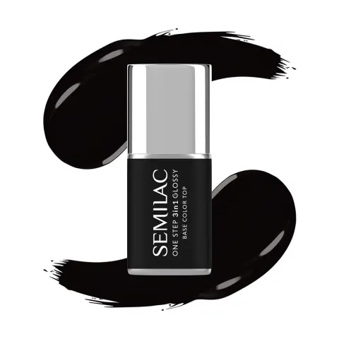 Semilac S190 The Black One Step 3w1 Lakier Hybrydowy 7ml