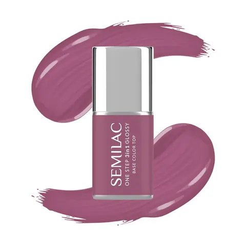 Semilac S205 Purple Beige One Step 3w1 Lakier Hybrydowy 7ml