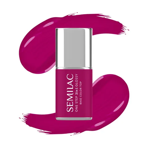 Semilac S595 Bright Purple One Step 3w1 Lakier Hybrydowy 7ml