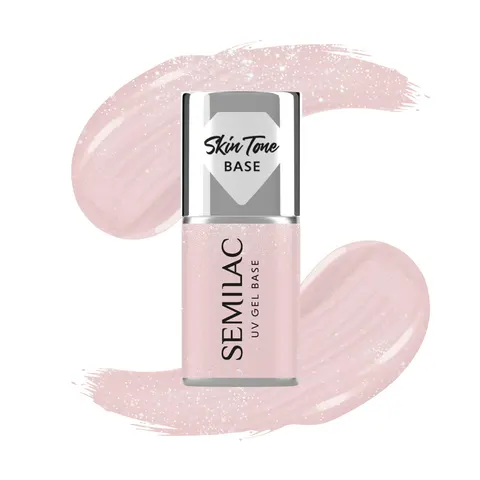 Semilac Baza Skin Tone Cover Glitter Beige 7ml