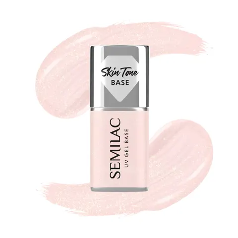 Semilac Baza Skin Tone Cover Glitter Rose 7ml