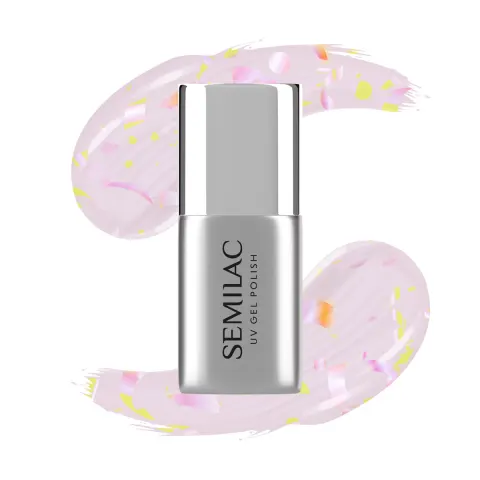 Semilac Top No Wipe Matte Peach Galaxy 7ml